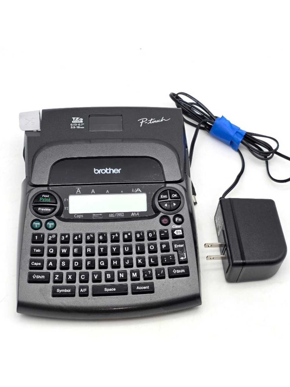 Brother P Touch PT-1890 Electronic Label Maker Uses TZ Tape with Power Adapter